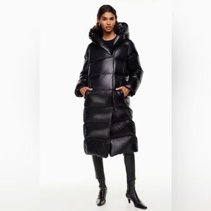 Aritzia Babaton The Duvet Puffer Long Coat